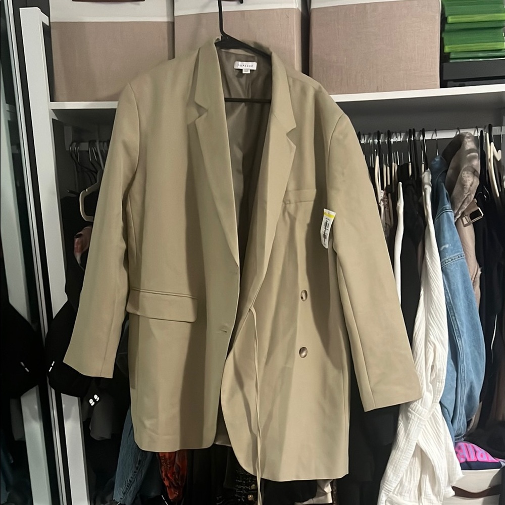 NWT Women's Oversized Olive Green Blazer